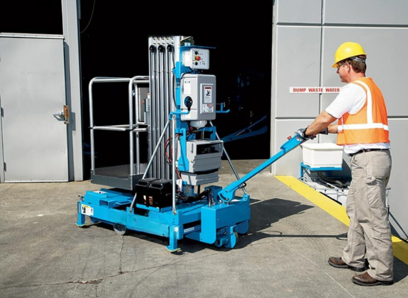 A Plataforma Individual Genie IWP 20 S  pode se movimentar facilmente pelo canteiro de obras e sua instalação é rápida. Uma solução ideal para aplicações de empreitada e manutenção.