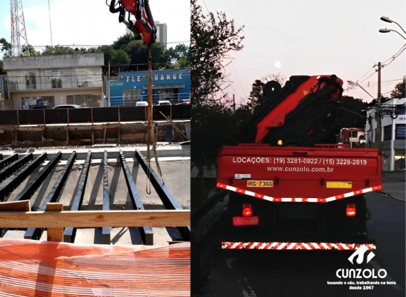 Montagem de Vigas com Guindaste em Campinas - SP A equipe da Cunzolo realizou a montagem de vigas da ponte de retorno da Avenida Orozimbo Maia, em Campinas-SP.