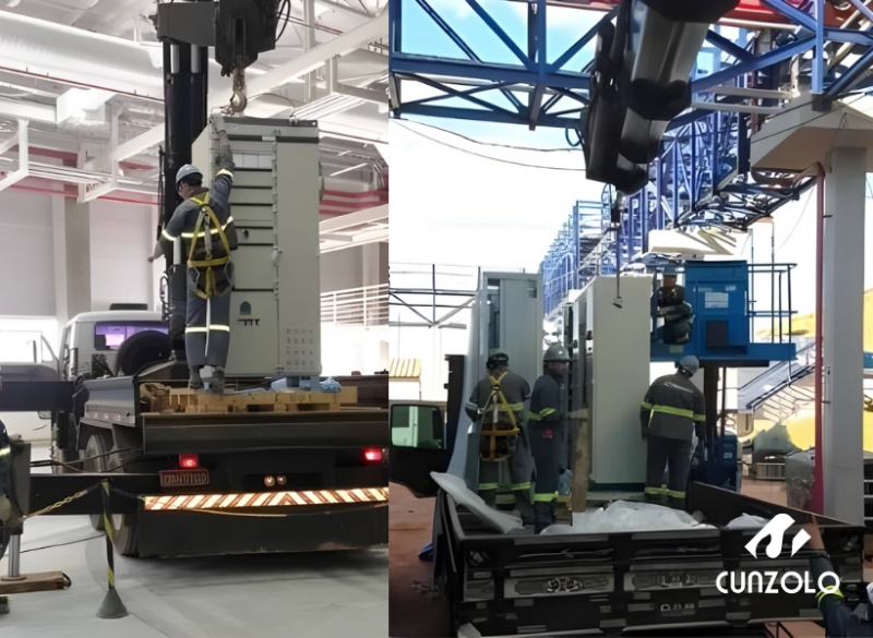Remoção Industrial na cidade de Itatiba-SP. Operação de Remoção Industrial realizada pela equipe da Cunzolo em Itatiba-SP.