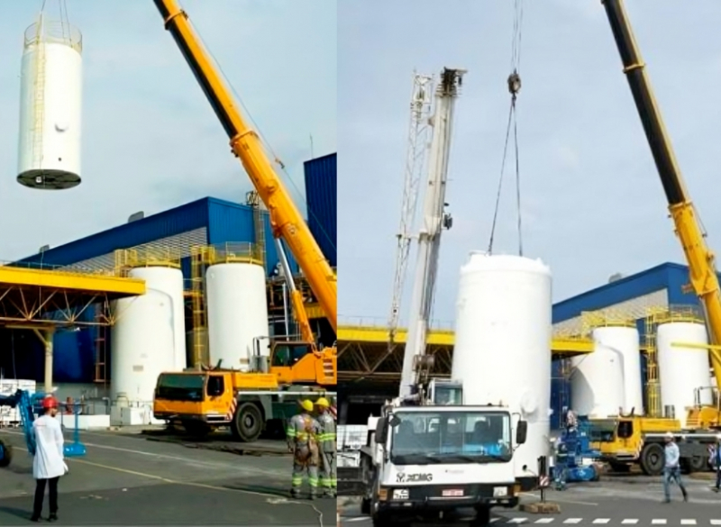 Operação de Remoção Industrial em JundiaÍ-SP Trabalho em altura de Remoção Industrial realizado pela Cunzolo na cidade de Jundiaí-SP.
