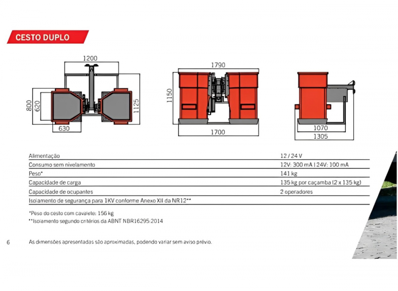 Guindaste articulado com capacidade total do equipamento de 32.000 kg, chegando a uma altura m�xima de 21 metros.