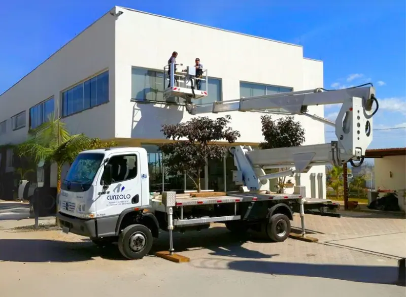 Locação de plataformas para manutenção de fachadas com equipamentos Cunzolo