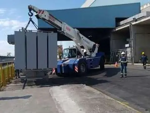 Remoção industrial em espaço restrito